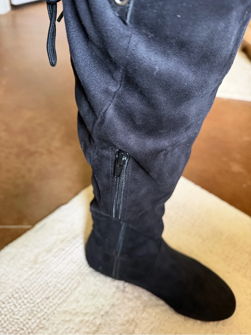 Women’s Over-the-Knee Black Suede Boots
